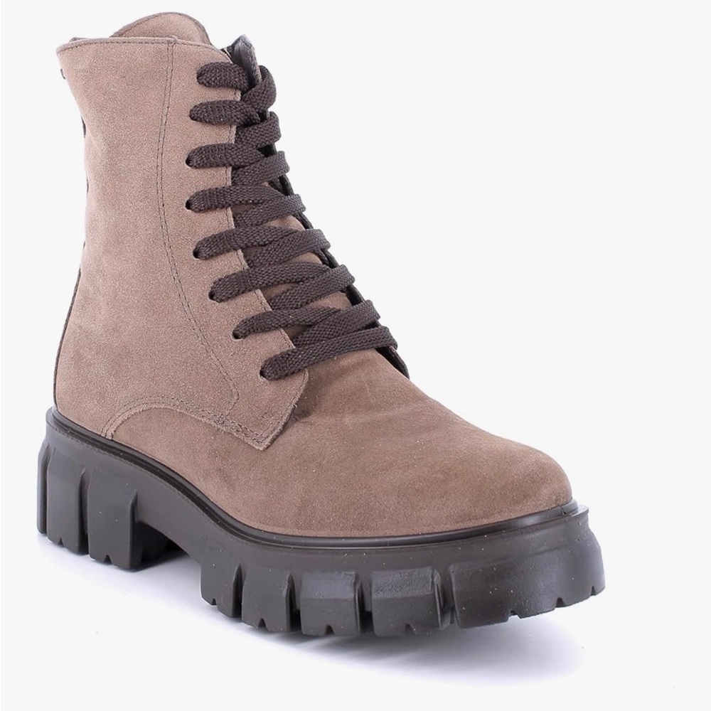 Igi&Co Lace-up Women’s Modern Combat Boots Tan Color